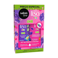 MEU LISO KIDS KIT SH+COND 200ML UVA