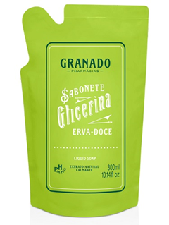 REFIL SAB LIQ GLIC ERVA DOCE 300ML GRANA